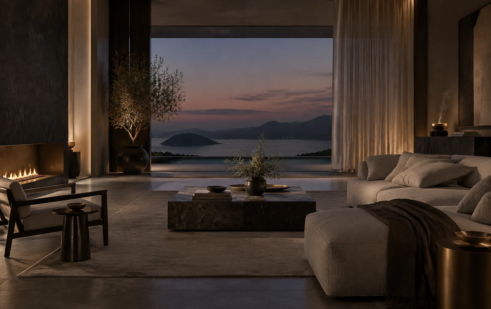 Atmósfera elegante de la casa ZerunHome